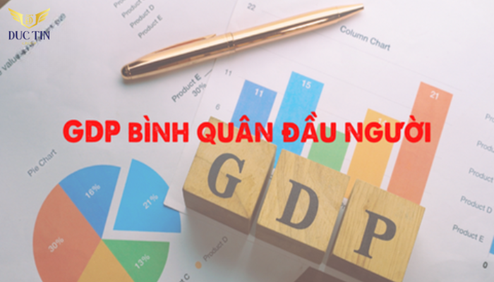 GDP bình quân đầu người được tính bằng GDP chia cho tổng dân số